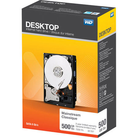 WD Desktop Mainstream 500GB 3.5" Internal Hard Drive