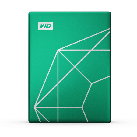 WD My Passport Ultra 20th Anniversary Edition 2TB USB-C 3.2 Gen 1 External Hard Drive, Emerald Green