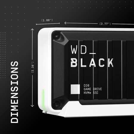 WD_BLACK D30 1TB Game Drive USB 3.2 Gen 2 External SSD for Xbox