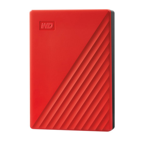 WD My Passport 5TB USB 3.2 Gen 1 External Hard Drive, Red