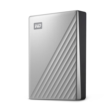 WD My Passport Ultra 5TB USB-C 3.2 Gen 1 External Hard Drive for Mac, Silver
