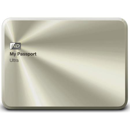 WD My Passport Ultra 10th Anniversary Edition 1TB External Hard Drive, Gold