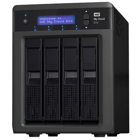 WD My Cloud EX4 Personal Cloud Storage 8TB (4x2TB) HDD, 2GHz, 512MB RAM