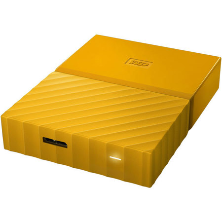 WD My Passport 3TB External Desktop Hard Drive, Yellow