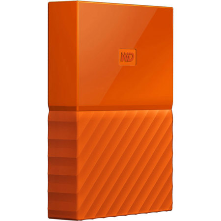 WD My Passport 4TB External Hard Drive, Orange