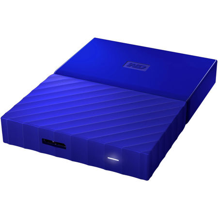 WD My Passport 1TB External Desktop Hard Drive, Blue