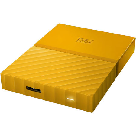 WD My Passport 1TB External Desktop Hard Drive, Yellow