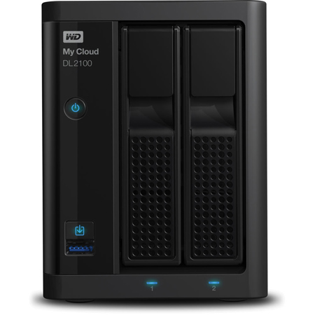 WD My Cloud Business Series DL2100 2-Bay NAS, No Drives