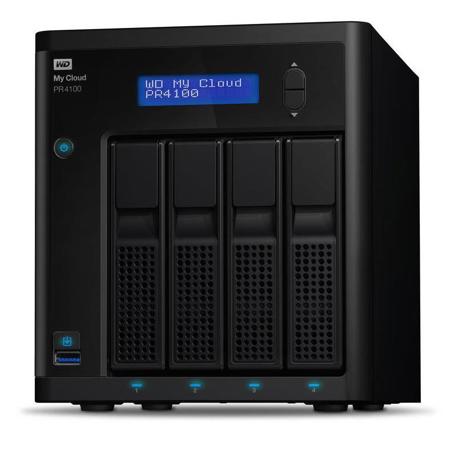 WD My Cloud Pro Series PR4100 16TB (4x 4TB) NAS Media Server with Transcoding