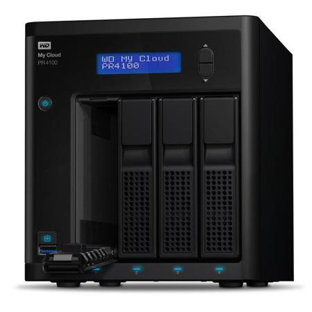 WD My Cloud Pro Series PR4100 16TB (4x 4TB) NAS Media Server with Transcoding