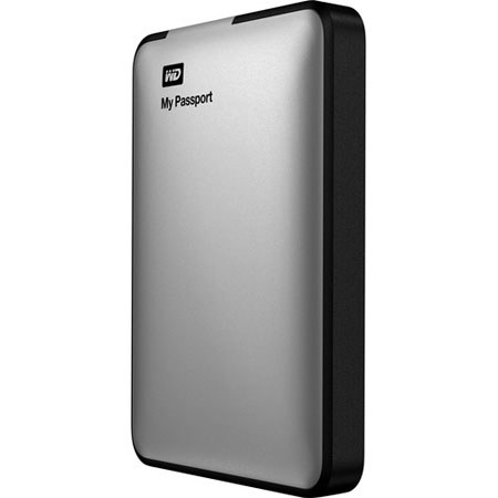 WD 1TB My Passport Portable Hard Drive, Silver