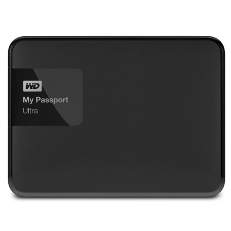 WD My Passport Ultra 1TB 3.0 USB Portable Secure Hard Drive, Black (2015)