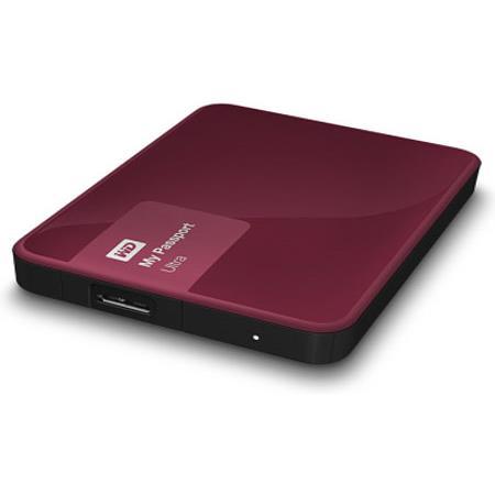WD My Passport Ultra 2TB USB 3.0 Hard Drive, Berry (2015)