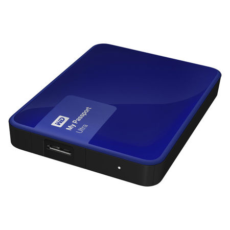 WD My Passport Ultra 4TB Secure External Hard Drive, Noble Blue