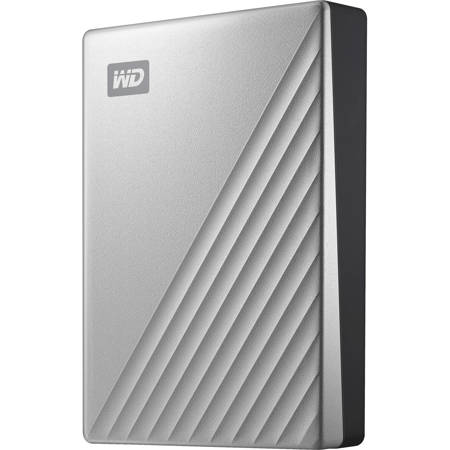 WD My Passport Ultra 4TB USB-C 3.2 Gen 1 External Hard Drive for Mac, Silver