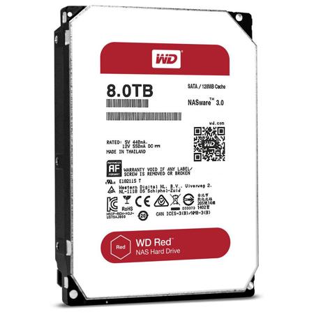 WD Red 8TB 5400 rpm IntelliPower, SATA III 3.5" Internal NAS HDD