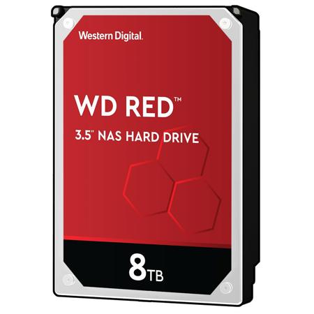 WD Red 3.5" 8TB NAS Internal Hard Drive, 5400 RPM, SATA III 6Gb/s