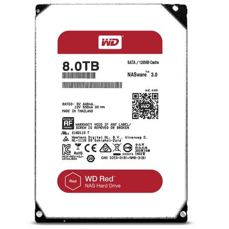 WD Red 8TB 5400 rpm IntelliPower, SATA III 3.5" Internal NAS HDD