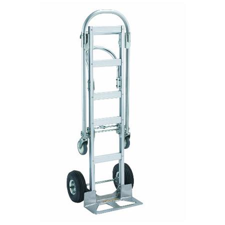 Wesco Spartan Economy Aluminum 2-in-1 Sr. Truck, Solid Rubber Wheels 22x61.5x19"