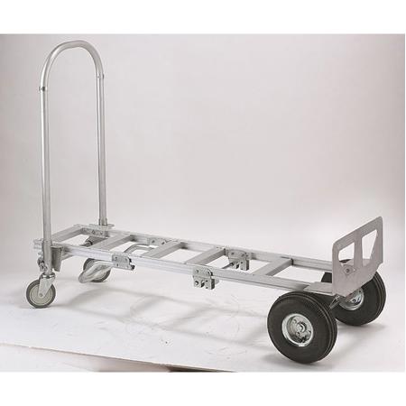 Wesco Spartan Economy Aluminum 2-In-1 Sr. Convertible Hand Truck, 22x61.5x19"