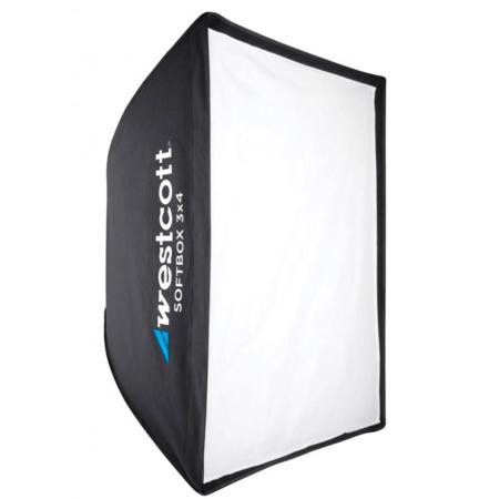 Westcott 3x4' Softbox with 40-Degree Egg Crate Grid, Silver Interior