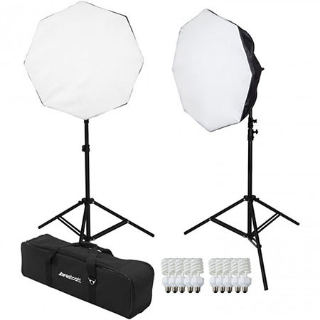 Westcott 2 Light D5 Daylight Octabox Kit with Case