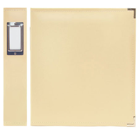 We-R-Memory Keepers 8.5x11" Classic Leather Ring Album, Vanilla