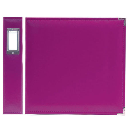 We-R-Memory Keepers 8.5x11" Classic Leather Ring Album, Plum