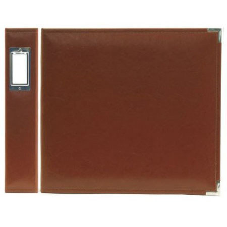 We-R-Memory Keepers 12x12" Faux Leather Ring Album, Dark Chocolate