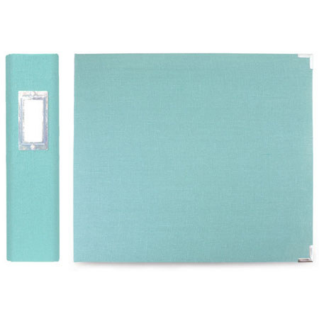 We-R-Memory Keepers 12x12" Linen Ring Album, Aquamarine