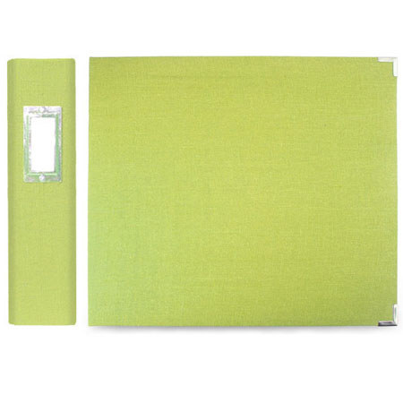 We-R-Memory Keepers 8x8" Linen Ring Album, Key Lime