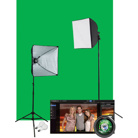 Westcott Illusions uLite Green Screen Photo Lighting Kit - Pro