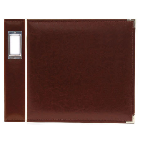 We-R-Memory Keepers Classic Leather Ring 12x12" Album 10 Page f/20 Photos