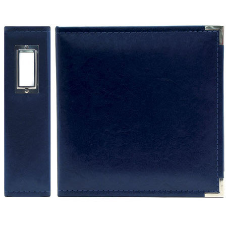 We-R-Memory Keepers 12x12" Classic Leather Ring Album, Cobalt