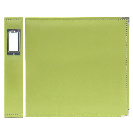 We-R-Memory Keepers 12x12" Classic Leather Ring Album, Kiwi