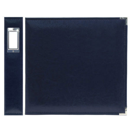 We-R-Memory Keepers 12x12" Classic Leather Ring Album, Navy
