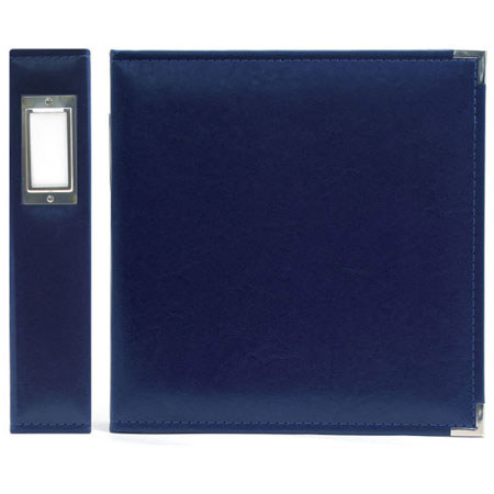 We-R-Memory Keepers 8.5x11" Classic Leather Ring Album, Colbalt