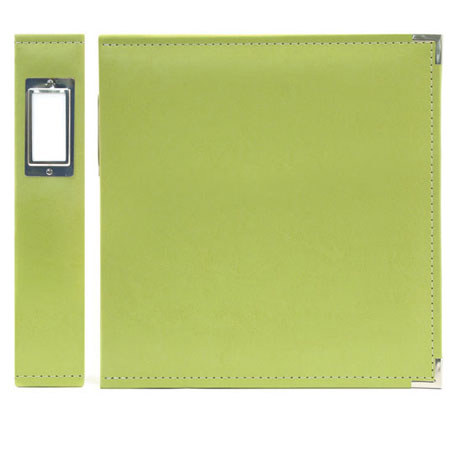 We-R-Memory Keepers 8.5x11" Classic Leather Ring Album, Kiwi