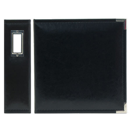 We-R-Memory Keepers 5.5x8.5" Classic Leather Ring Album, Black