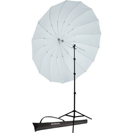 Westcott 7ft Wht/Blk Parabolic Umbrella Speedlite Kit