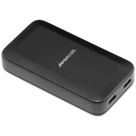 Westcott 65W Dual USB-C GaN Fast Charger, Black