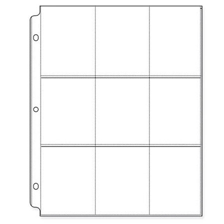 We-R-Memory Keepers 8.5x11" Pages for Ringed Albums, Holds 9-3.5x2.6"