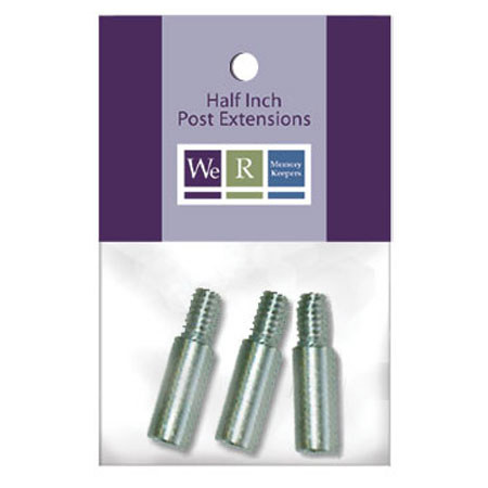 We-R-Memory Keepers Aluminum 1/2 Inch Post Extensions - 3 Pack