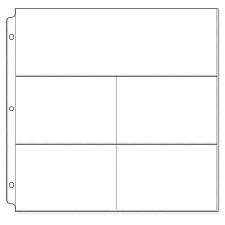 We-R-Memory Keepers 12x12" Pages for Ringed Albums, Holds 4-4x6"/1-4x12", 10 Pk