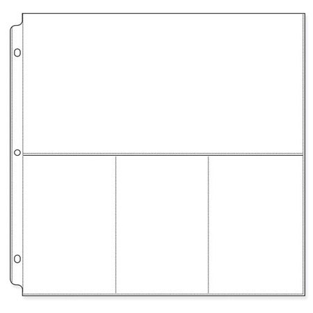 We-R-Memory Keepers 12x12" Pages for Ringed Albums, Holds 3-4x6"/1-6x12", 10 Pk