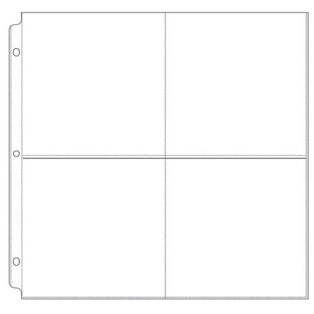 We-R-Memory Keepers 12x12" Pages for Ringed Albums, Holds 4-6x6", 10 Pack