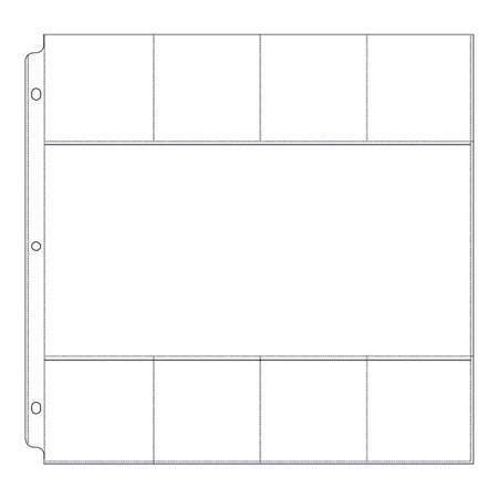 We-R-Memory Keepers 12x12" Pages for Ringed Albums, 8-3x3" & 1-6x12", 10 Pack