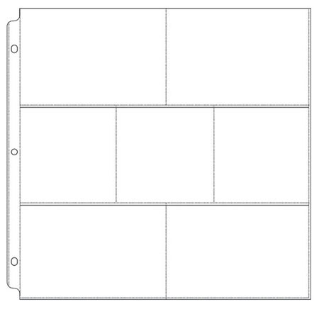 We-R-Memory Keepers 12x12" Pages for Ringed Albums, 4-4x6" & 3-4x4", 10 Pack