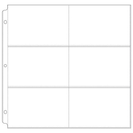 We-R-Memory Keepers 12x12" Pages for Ringed Albums, Holds 6-4x6", 10 Pack