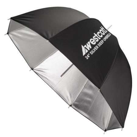Westcott 24" Deep Umbrella with Silver Interior